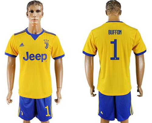 Juventus #1 Buffon Away Soccer Club Jersey